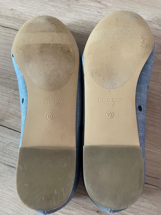 J.Crew Womens Polka Dot Loafers Size 10 Blue Navy Slip On Flats Preppy - Picture 6 of 7